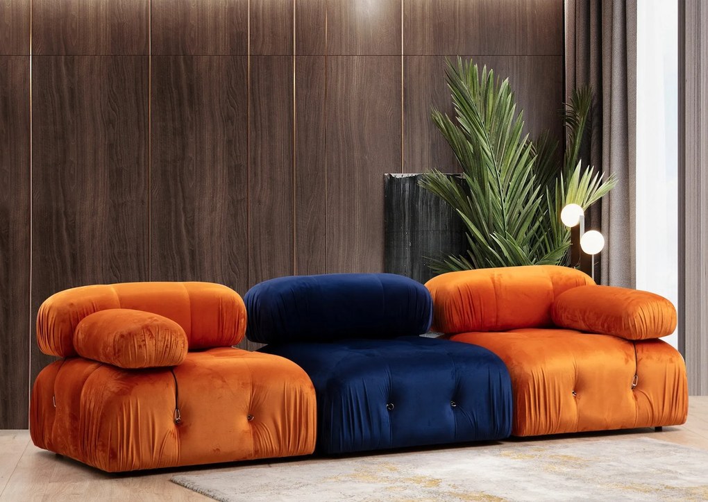 Sofá Bubble – Laranja – 95x95x75 cm