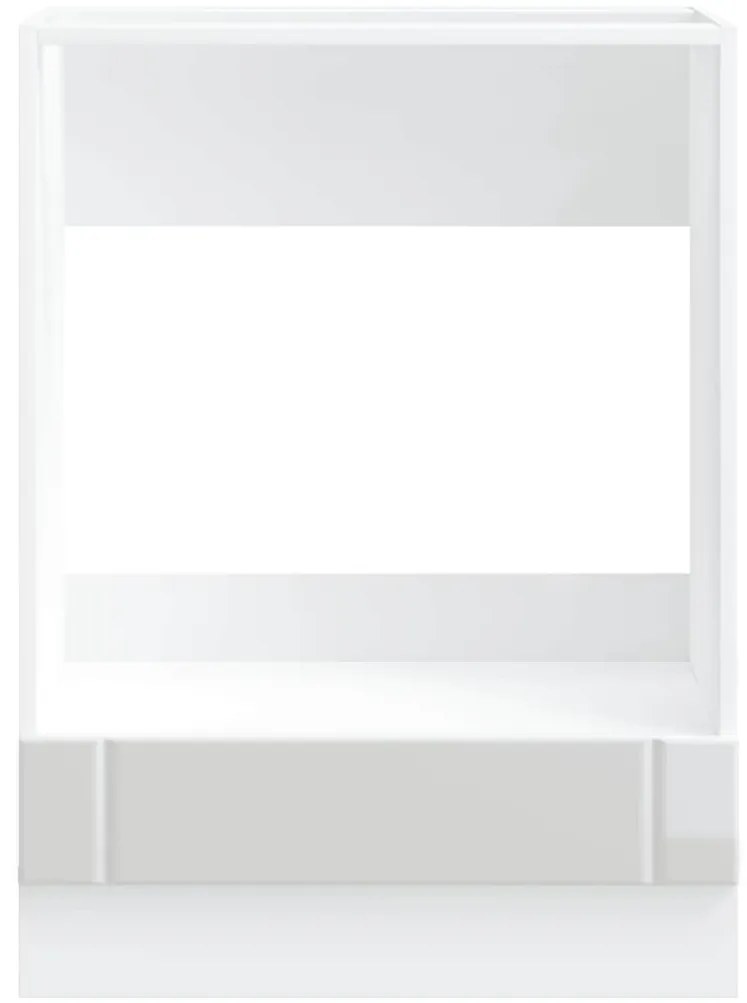 Armário Forno Lucca derivados de madeira branco brilhante