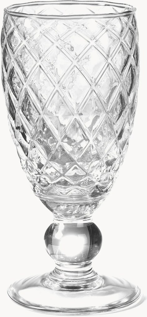Copos de vinho artesanais Diamond, conjunto de 6