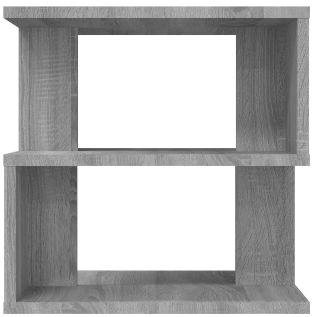 Mesa de apoio 40x40x40 cm derivados madeira cinzento sonoma
