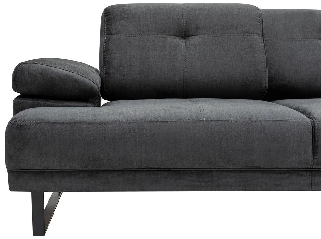 Sofá de Canto Mustang – Antracite – 274 x 174 cm
