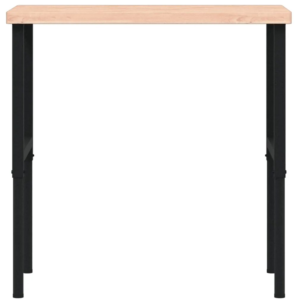 Bancada retangular 100x60x(73-99,5) cm madeira de faia maciça