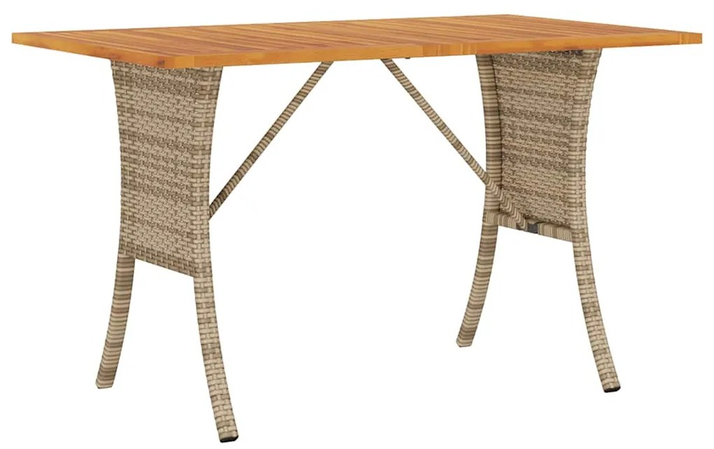6 pcs conjunto de sofás p/ jardim com almofadões vime PE bege
