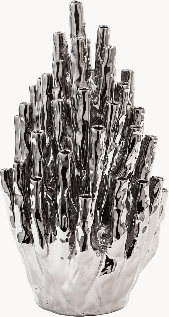 Jarra decorativa de porcelana Coral, Alt 60 cm