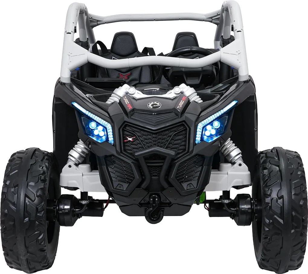 Buggy elétrico para Crianças 24V, 4x4 Maverick Turbo RR Buggy, Rodas de EVA, Banco de couro sintetico Azul - Cinzento