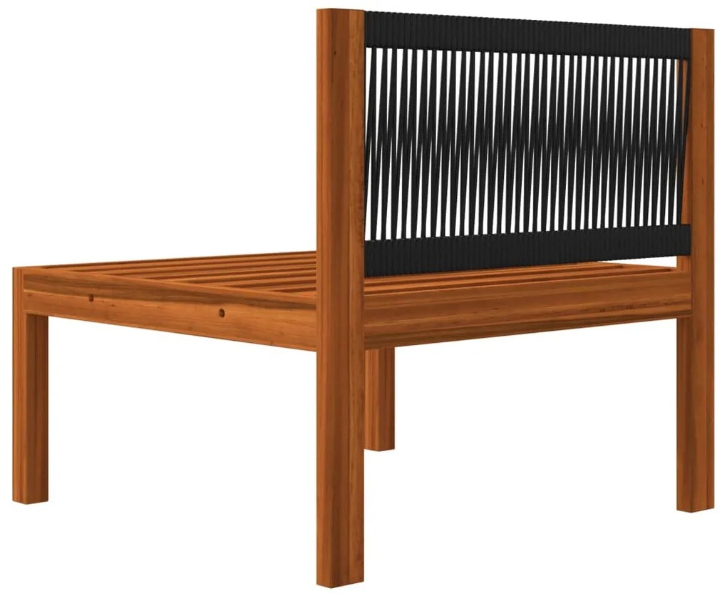 2 pcs conjunto lounge de jardim c/ almofadões acácia maciça