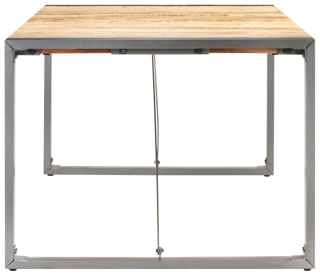 Mesa de jantar 200x100x75 cm madeira de mangueira maciça áspera