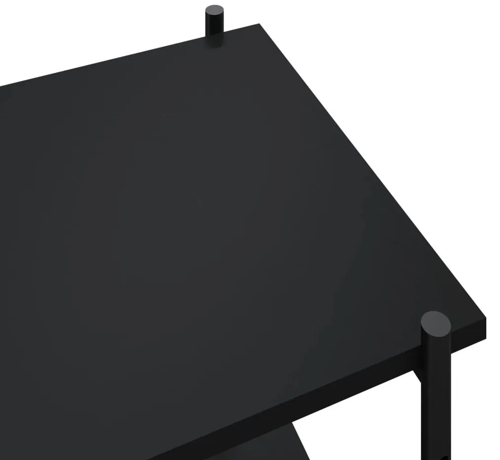 Unidade com 5 prateleiras 80x40x163 cm preto