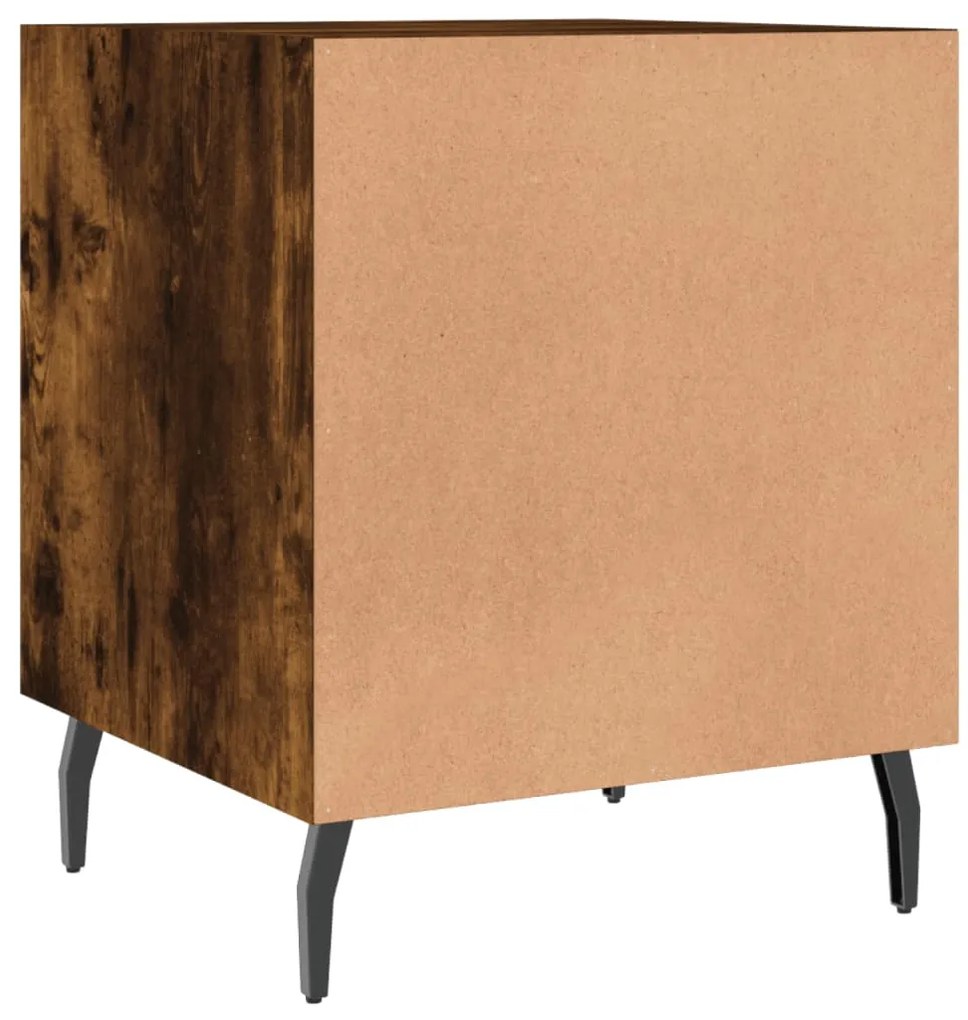 Mesa cabeceira 40x40x50 cm derivados de madeira carvalho fumado