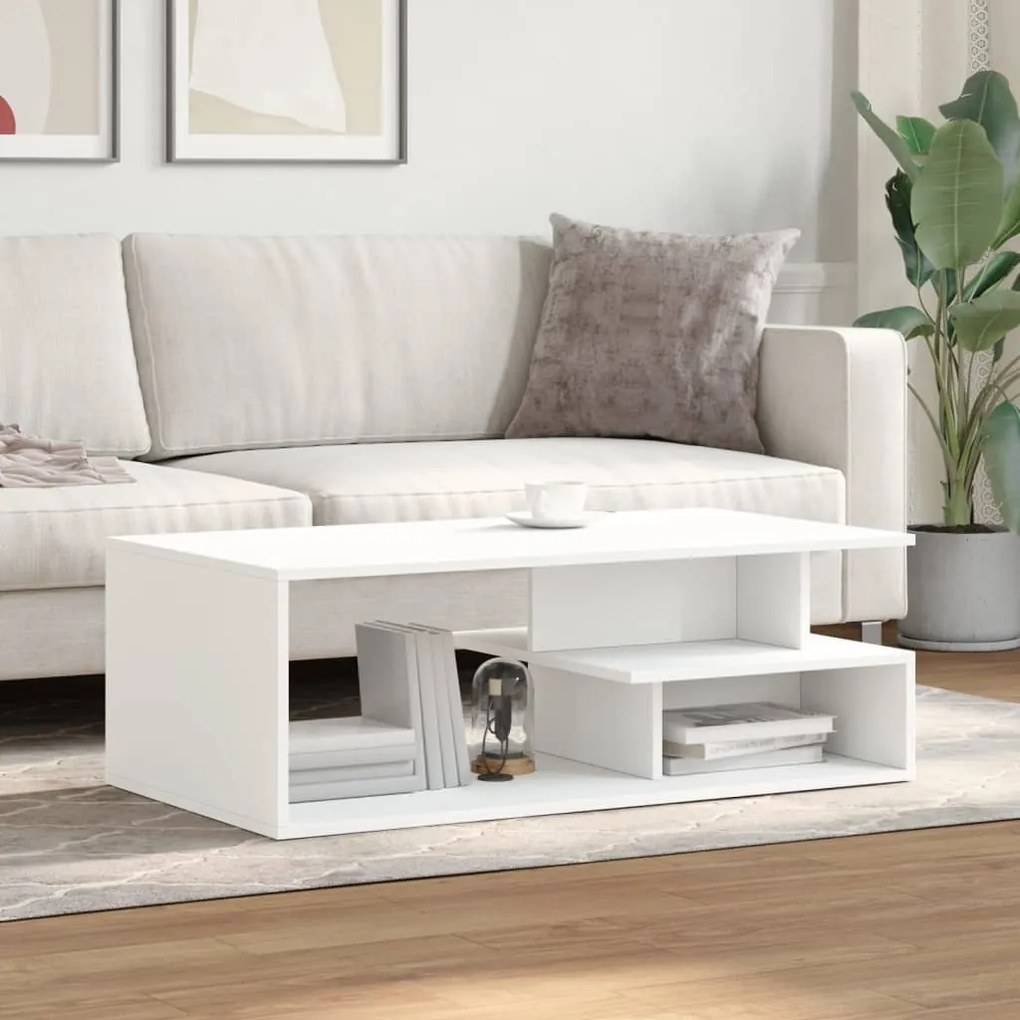 Mesa de centro 102x55x35 cm derivados de madeira branco