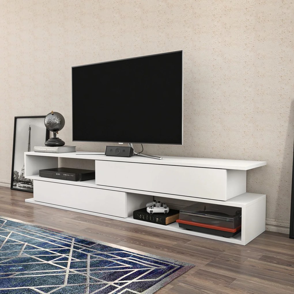 Móvel TV Cortez – Branco – 160x35,3x38,6 cm