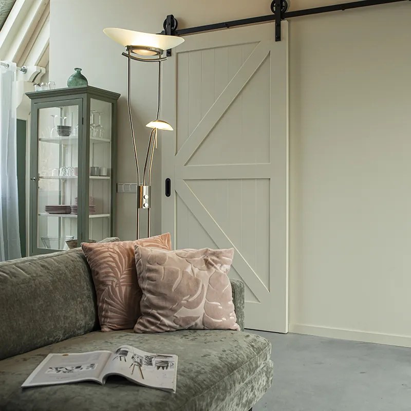 Candeeiro de pé moderno em aço com LED e dimmer - Lexus