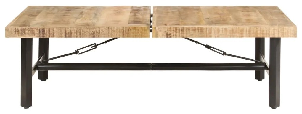 Mesa de centro 142x90x42 cm madeira de mangueira maciça