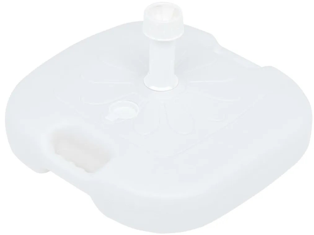 Base de guarda-sol enchimento c/ areia/água 16L plástico branco