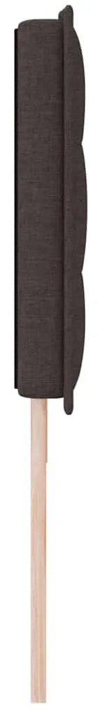 Cabeceira vidaXL Design Linhas Marrom Escuro 180 cm Tecido