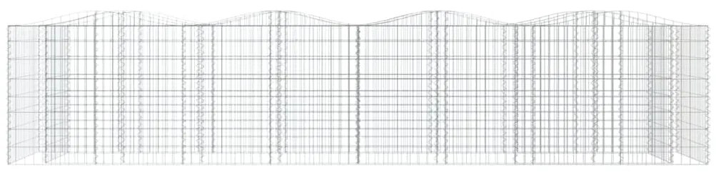 Canteiro elevado gabião arqueado 400x100x100 ferro galvanizado