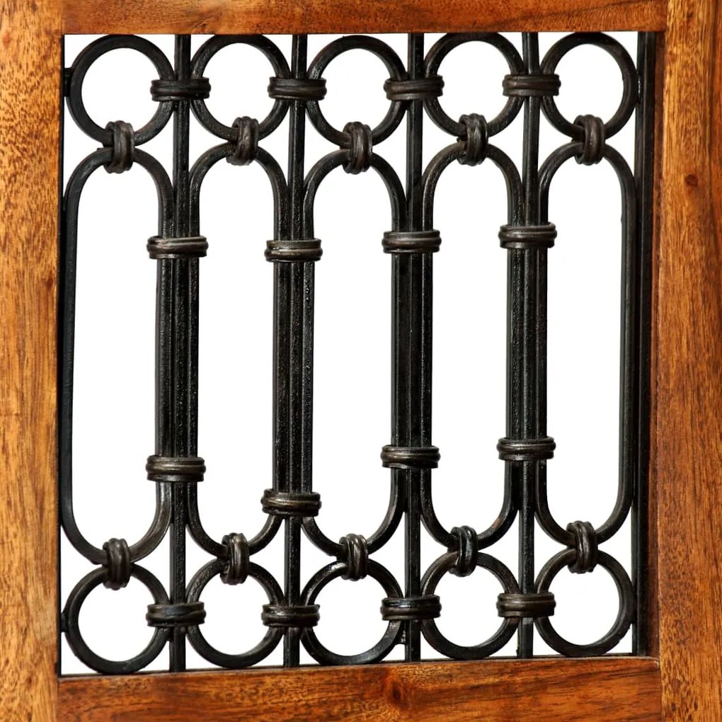 Conjunto de mesa de jantar 5 pcs madeira de acácia maciça