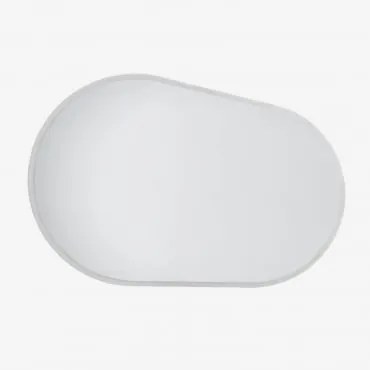 Espelho De Parede Oval Para Casa De Banho Com Luz Led E Antivapor Riben ↔︎ 120 Cm - Sklum