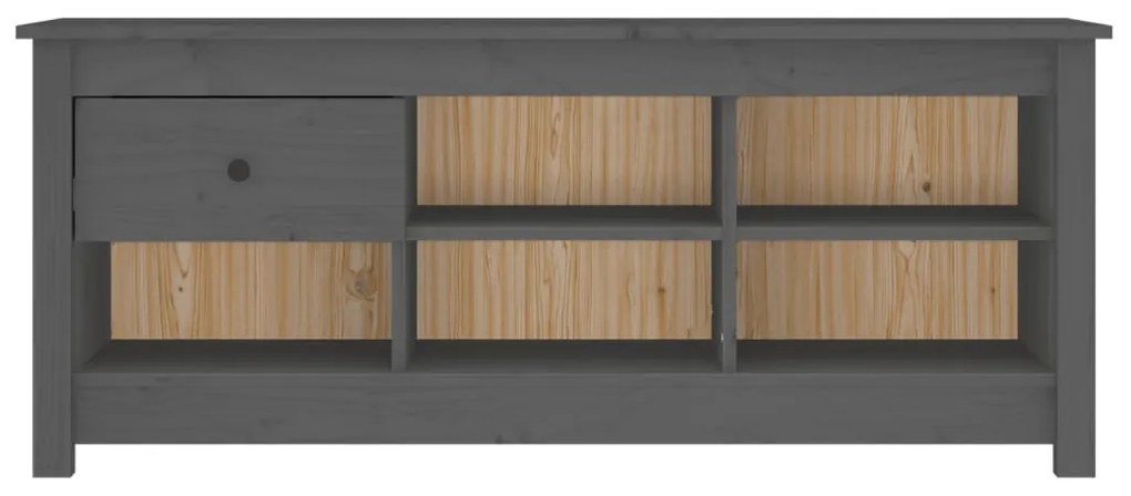 Sapateira 110x38x45,5 cm pinho maciço cinzento