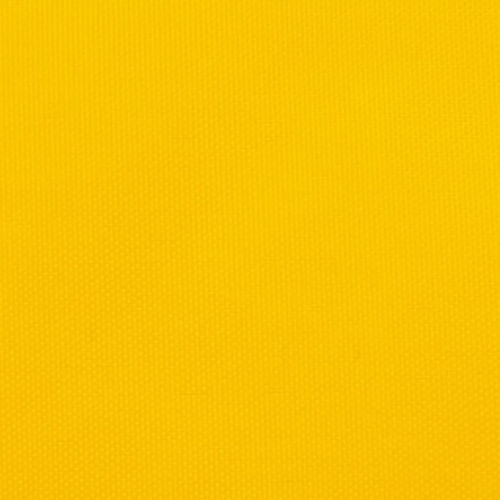 Para-sol estilo vela tecido oxford retangular 4x7 m amarelo