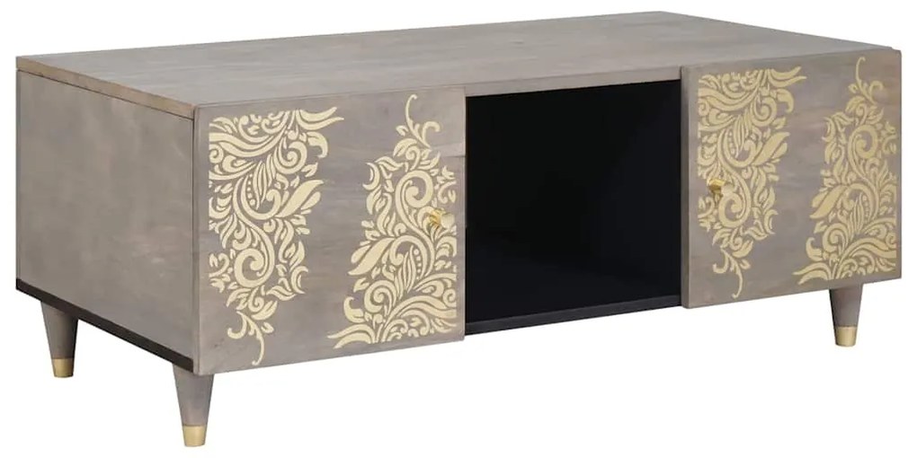 vidaXL Mesa de centro Cinzeto 100 x 54 x 40 cm Madeira de manga maciça