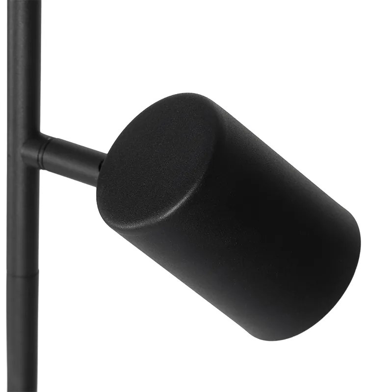 Candeeiro de pé moderno preto 3 luzes - Jeana Moderno