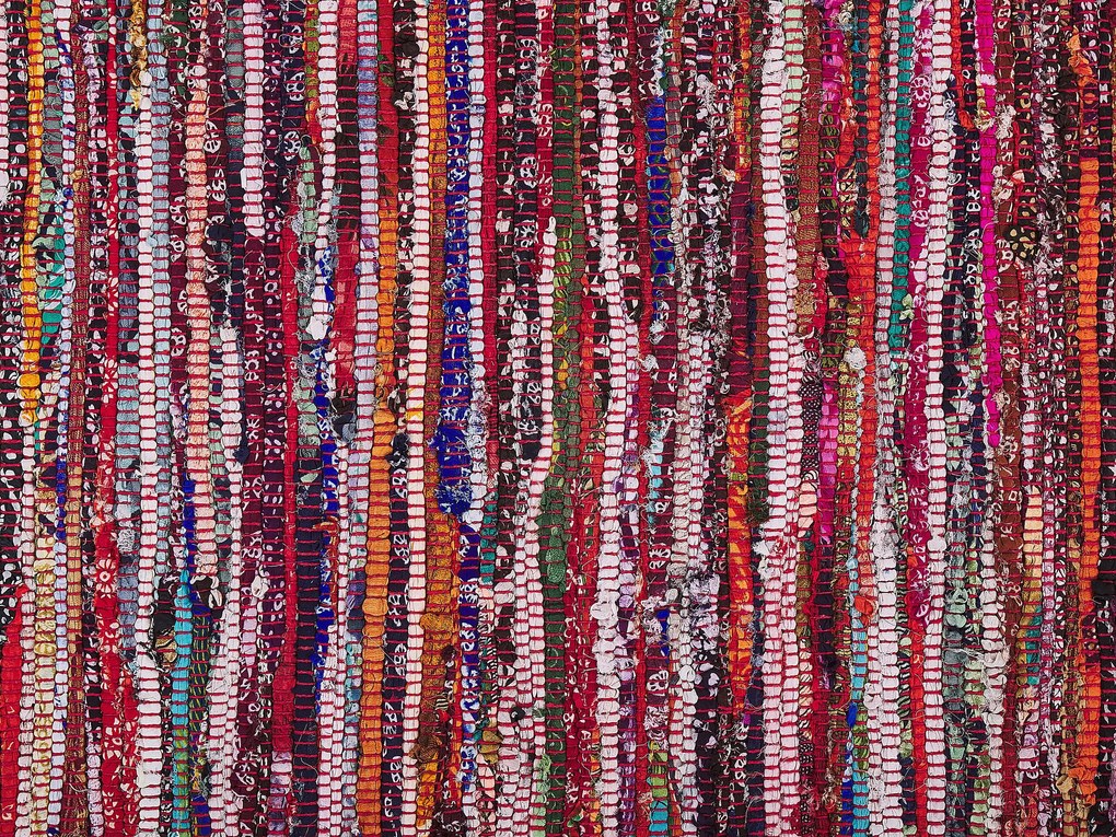 Tapete em algodão multicolor 140 x 200 cm DANCA Beliani