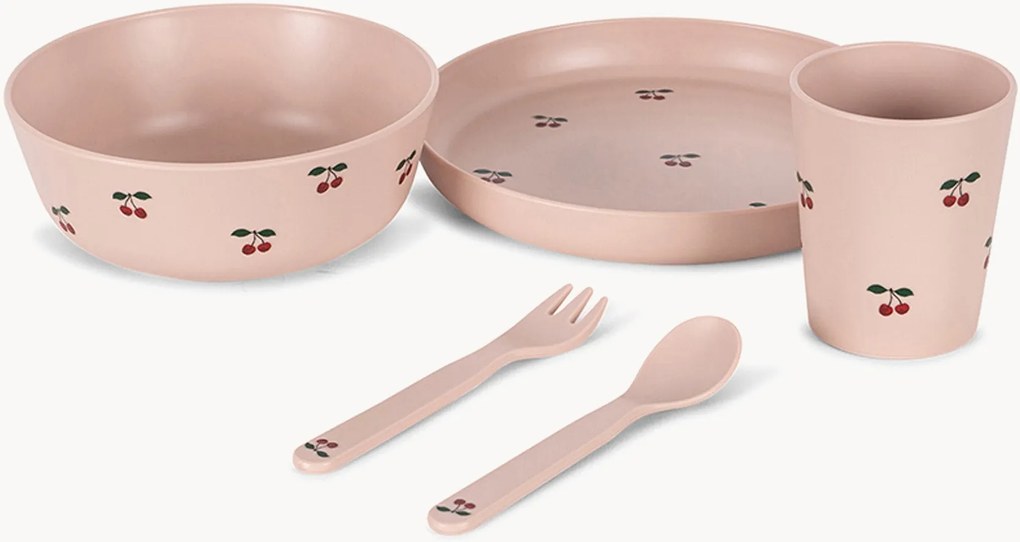Conjunto de loiça para crianças Cherry, conjunto de 5