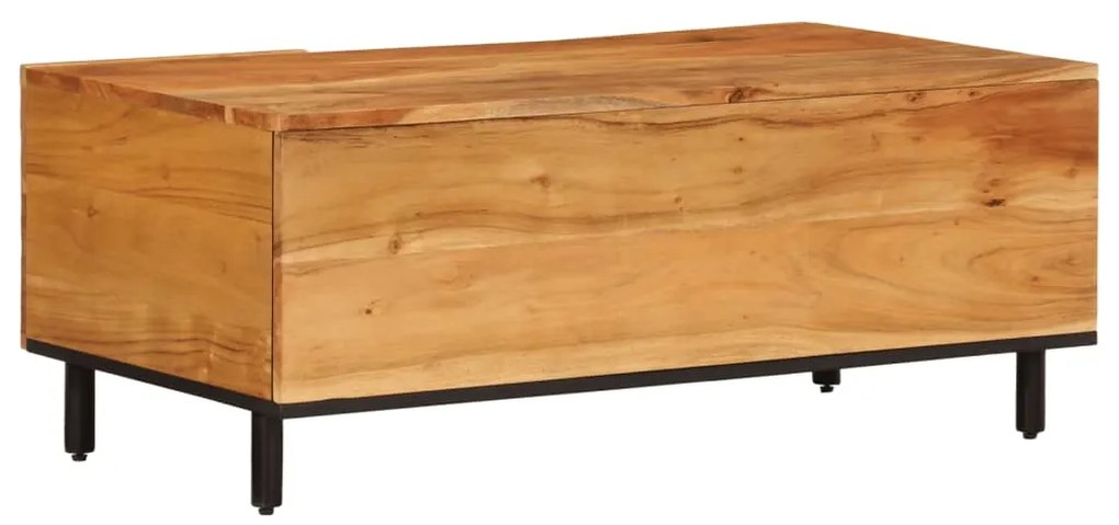 Mesa de centro 100x54x40 cm madeira de acácia maciça