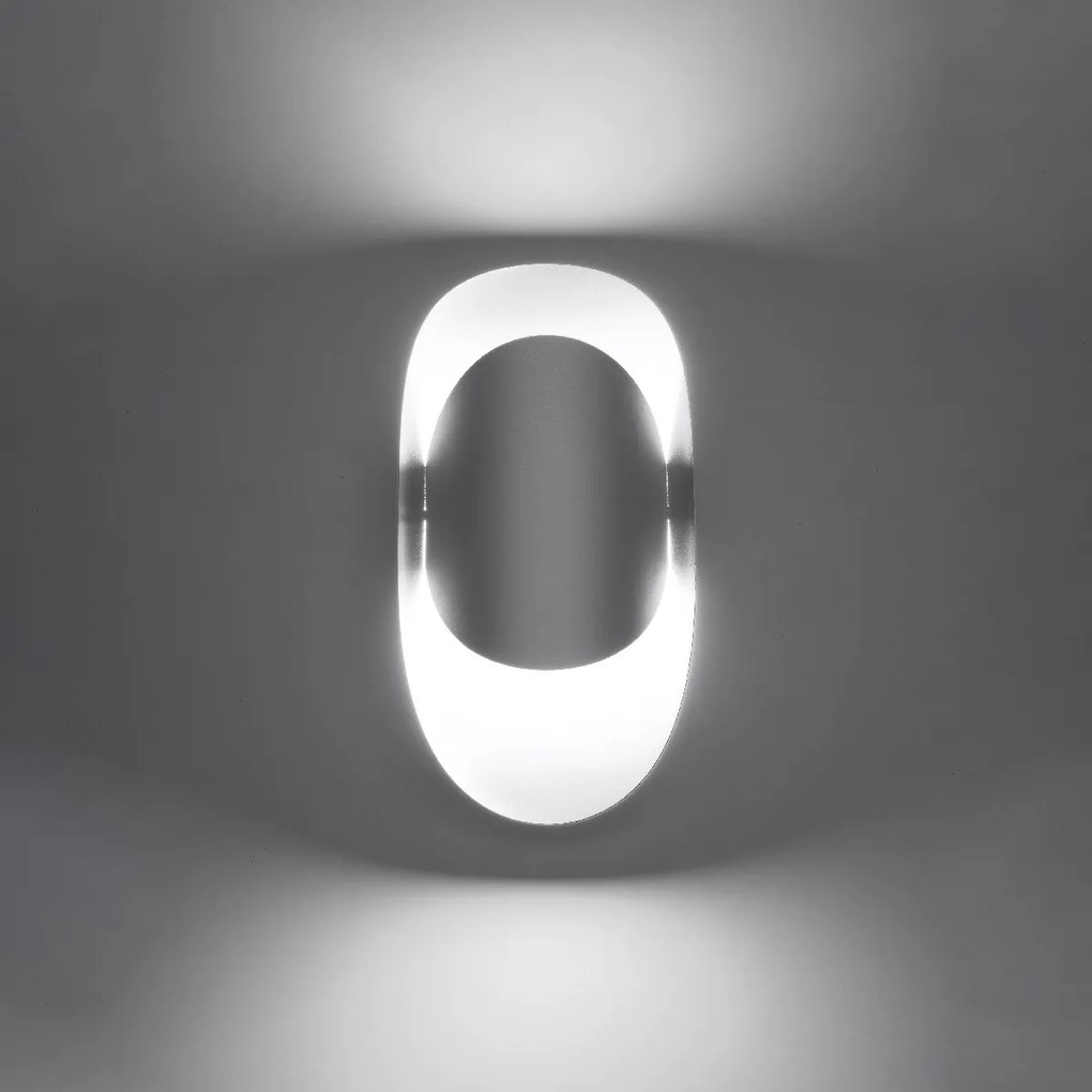 Aplique Candeeiro de parede Aço TEAR Branco