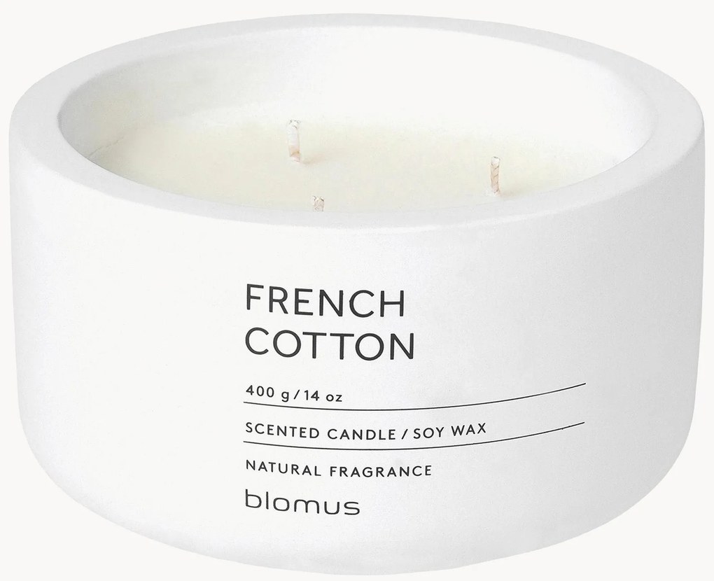 Vela perfumada com três pavios Fraga (algodão francês)