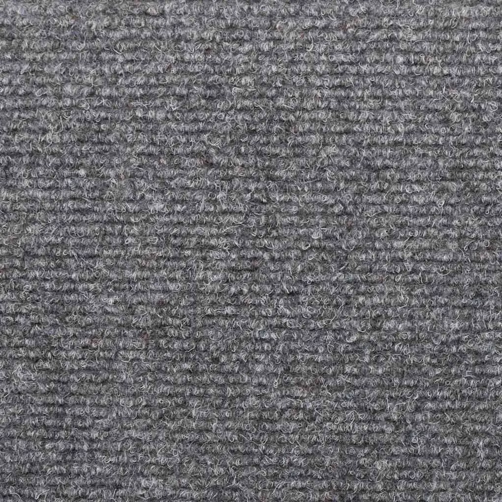 Tapetes de escada autoadesivos 30 pcs 65x21x4cm cinzento-claro