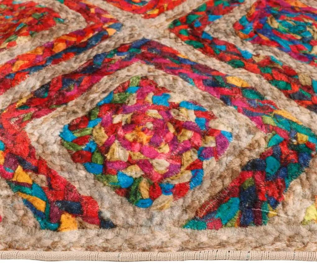 Tapete lavável antiderrapante 160x230 cm multicor