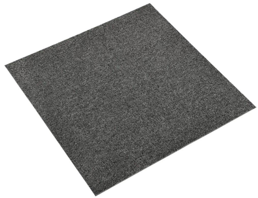 Ladrilhos carpete para pisos 20 pcs 5 m² 50x50 cm antracite
