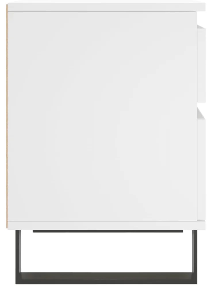Mesa de cabeceira 40x35x50 cm derivados de madeira branco