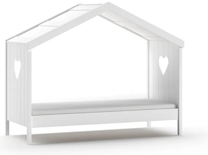 Cama infantil Coleção AMORI House 90x200cm + Estrado Branca
