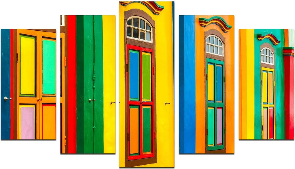 Pintura Decorativa em MDF 5M-45 – Multicolor – 110 x 60 cm