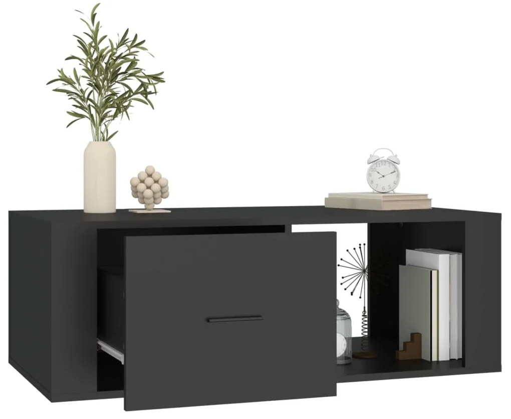 Mesa de centro 100x50,5x35 cm derivados de madeira preto