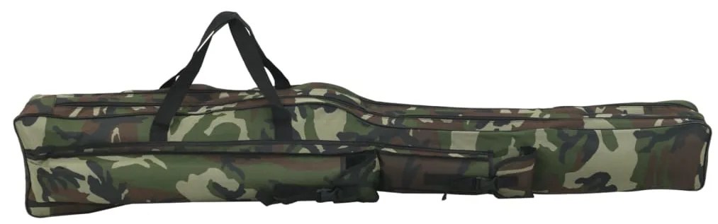 Saco para cana de pesca 150 cm tecido oxford camuflagem verde