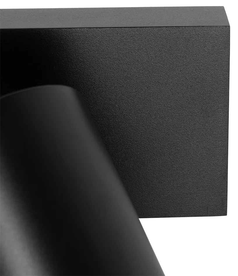 Foco de teto moderno preto ajustável 2 luzes - Jeana Luxe