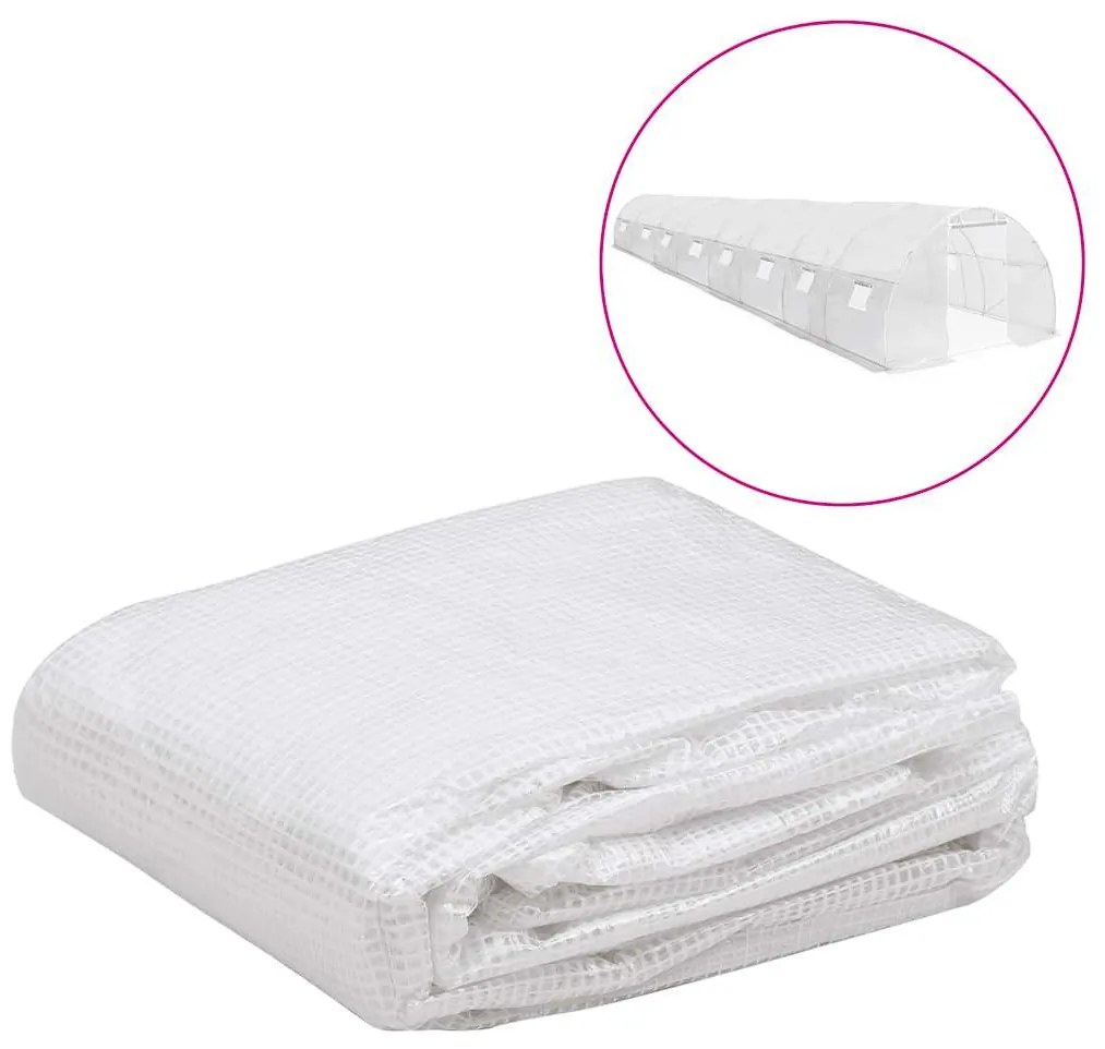 vidaXL Cobertura substituição p/ estufas 36 m² 3x12x2 m transparente