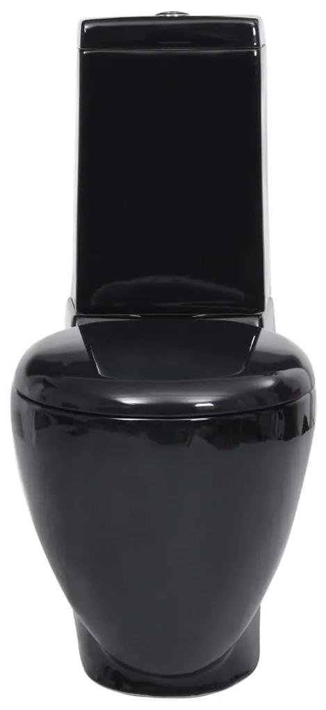 Sanita WC redonda cerâmica c/ descarga água inferior preto