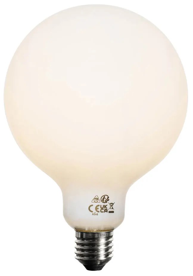 Conjunto de 5 Lâmpada LED regulável em 3 níveis E27 opal G125 4W 450lm 3000K