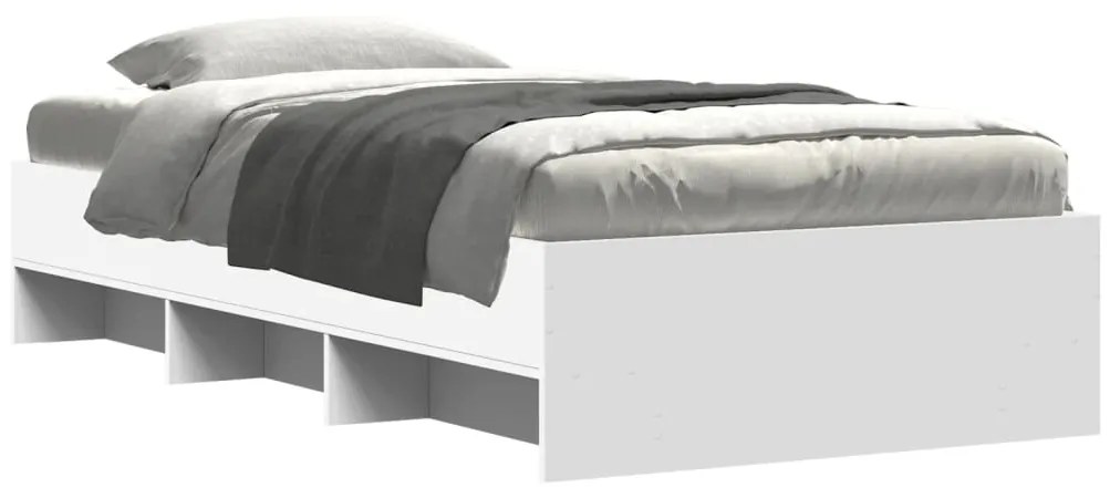 Estrutura de cama 100x200 cm derivados de madeira branco