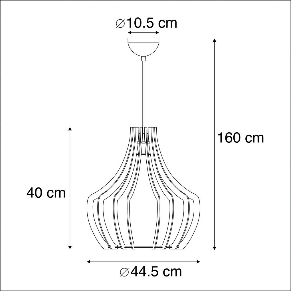 Candeeiro de suspensão design em madeira - Twan Design,Country / Rústico,Moderno