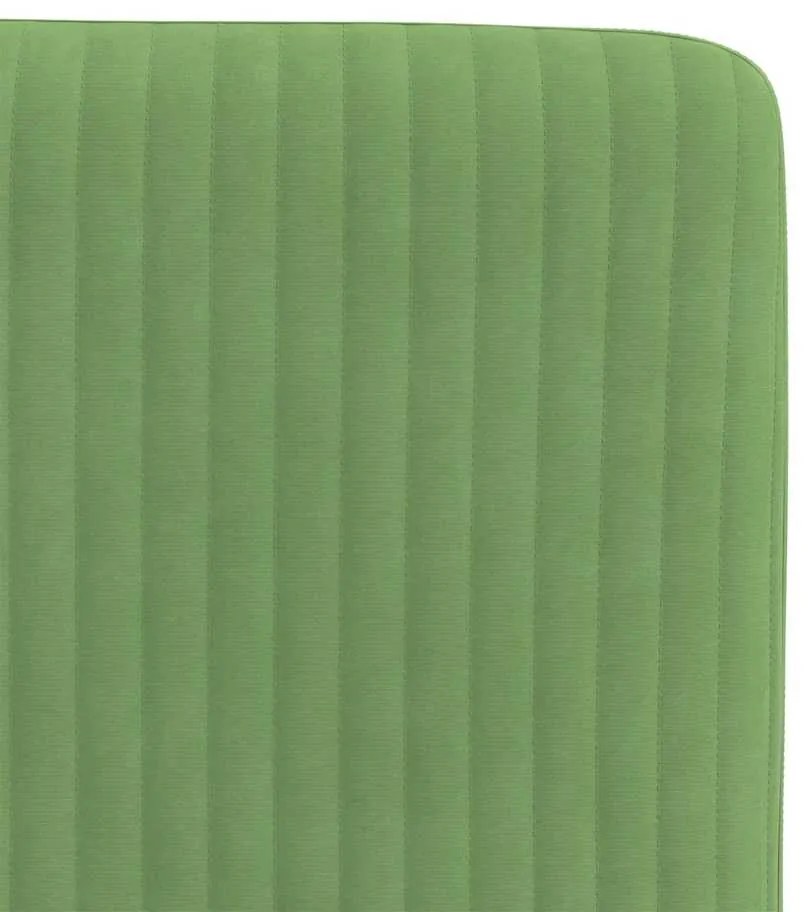Cadeiras de jantar 2 pcs veludo verde-claro