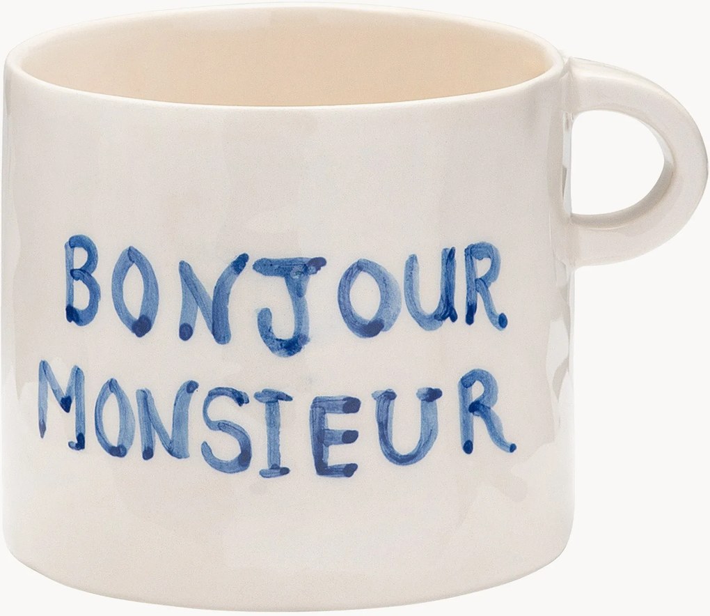 Caneca pintada à mão Monsieur