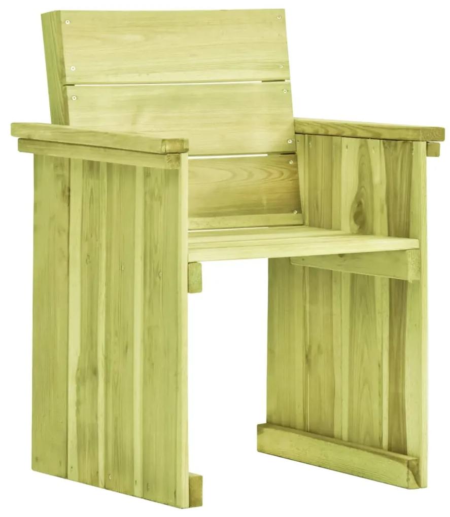 49033 vidaXL Cadeira de jardim madeira de pinho impregnada