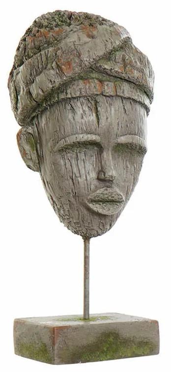 Figura Decorativa DKD Home Decor Fibra de Vidro Metal Africana (20 x 12 x 55 cm)