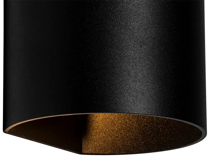 Candeeiro de parede moderno preto - Sabbio